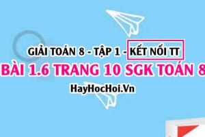 Bài 1.6 SGK Toán 8 tập 1 Kết nối tri thức